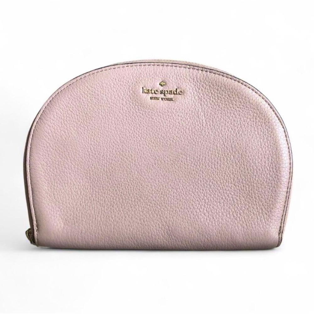 Kate Spade Half Moon Blush Leather Wristlet wallet $129 NEW